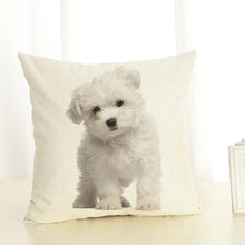 Load image into Gallery viewer, Cute Pet Dog Printed Cushion Cover Linen Pillow Cover Decorative Throw Pillow Cover For Sofa Chair Home
