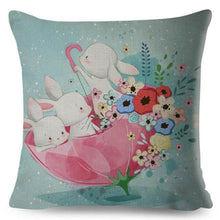 Load image into Gallery viewer, Cute Pillow Cover Cartoon Giraffe Fox Reindeer Animal Nordic Polyester Cotton Cushion Cover For Sofa Home Kids Room Decor Throw Pillow Cases Cartoon Animal Woodland Decorative Cotton Cushion Cover Home Baby Room Decor Standard Pillowcase
