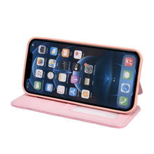Load image into Gallery viewer, Cute Pink Wallet Flip Leather Phone Case For iPhone 14 13 12 Pro Max 11 Xr Xs X Cute Crown Cover For 7 8 Plus Card  Shock Absorption Card Pocket Pocket Full Protection Horizontal Stand Function Leather Phone Case
