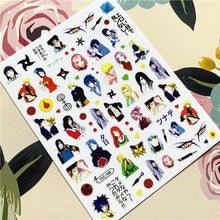 Load image into Gallery viewer, Cute rabbit Cute cat  Japanese Justice Girl 3D Back Glue Nail Sticker Nail Decoration Nail Art Nail Ornament Self Adhesive Nail Decals for Nail Art Decoration Including Hearts Stars Letters Bowknot Leaves Flowers Plants Fruits Butterflies for Woman
