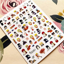 Load image into Gallery viewer, Cute rabbit Cute cat  Japanese Justice Girl 3D Back Glue Nail Sticker Nail Decoration Nail Art Nail Ornament Self Adhesive Nail Decals for Nail Art Decoration Including Hearts Stars Letters Bowknot Leaves Flowers Plants Fruits Butterflies for Woman

