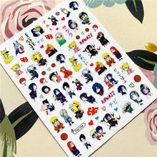 Load image into Gallery viewer, Cute rabbit Cute cat  Japanese Justice Girl 3D Back Glue Nail Sticker Nail Decoration Nail Art Nail Ornament Self Adhesive Nail Decals for Nail Art Decoration Including Hearts Stars Letters Bowknot Leaves Flowers Plants Fruits Butterflies for Woman
