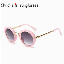 Load image into Gallery viewer, Cute Round Polarized Sunglasses for Kids Girls Boys UV400 Protection Fashionable &amp;  Children's Sunglasses New Cute Baby Round Frame &amp; Colorful Sunshade Mirror For Kids
