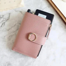Load image into Gallery viewer, Cute Small Leather Purse For Women And Ladies Fashionable Card Bag Clutch Purse Money Clip Wallet For Females
