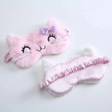 Load image into Gallery viewer, Cute Soft Cat Eye Cover Sleep Mask Comfortable Cartoon Mask Travel Rest Sleeping Aid Eye Patch Sleeping Mask Lightweight Blindfold For Travel
