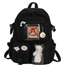 Load image into Gallery viewer, Cute Waterproof Multi-Pocket Women Backpacks with Bear Doll
