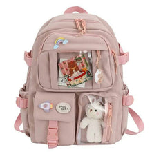 Load image into Gallery viewer, Cute Waterproof Multi-Pocket Women Backpacks with Bear Doll
