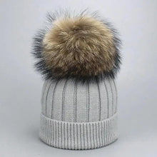 Load image into Gallery viewer, Cute Winter Warm Comfortable Cap Detachable Pom Pom Autumn Super Soft Fashionable Caps For Adults And Kids
