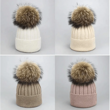 Load image into Gallery viewer, Cute Winter Warm Comfortable Cap Detachable Pom Pom Autumn Super Soft Fashionable Caps For Adults And Kids
