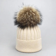 Load image into Gallery viewer, Cute Winter Warm Comfortable Cap Detachable Pom Pom Autumn Super Soft Fashionable Caps For Adults And Kids

