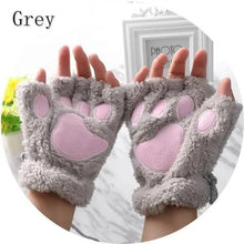 Load image into Gallery viewer, Cute Women Winter 1Pair Warm Fingerless Lovely Gloves Fluffy Colorful Comfortable Gloves For Autumn
