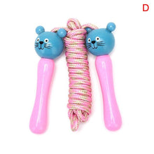 Load image into Gallery viewer, Cute Wood Handle Kids Children Skipping Jump Adjustable Cotton Jump Ropes For Kids Skipping Fitness Rope Wooden Handle Jumping Rope For Children Exercise Workout Activity

