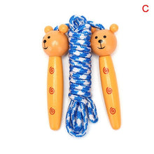 Load image into Gallery viewer, Cute Wood Handle Kids Children Skipping Jump Adjustable Cotton Jump Ropes For Kids Skipping Fitness Rope Wooden Handle Jumping Rope For Children Exercise Workout Activity
