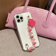Load image into Gallery viewer, Cute Wrist Strap Butterfly Pendant Phone Case For iPhone 13 12 14Pro Max 8 7 Plus Cases For iPhone 11 Pro Max Elegant Butterfly Theme Transparent Soft Silicone Rubber Phone Case for iPhone
