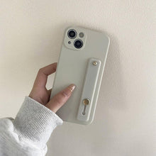 Load image into Gallery viewer, Cute Wrist Strap Soft Silicone Slim Protective Case with Strap Cover Square Silicone Phone Case For iPhone 11 13 12 Pro XR XS Max X 6 6s 7 8 Plus SE2 Candy Colors Soft Back Cover
