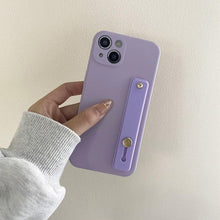 Load image into Gallery viewer, Cute Wrist Strap Soft Silicone Slim Protective Case with Strap Cover Square Silicone Phone Case For iPhone 11 13 12 Pro XR XS Max X 6 6s 7 8 Plus SE2 Candy Colors Soft Back Cover
