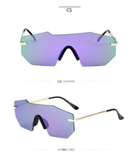 Load image into Gallery viewer, Cycling Glasseses Sports Sunglasses UV400 Protection Baseball Fishing Ski Running Go Unisex Polarized Rectangle Shape Sunglasses For Men &amp; Women Retro Shape Mirror Frameless Glasses
