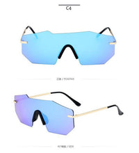 Load image into Gallery viewer, Cycling Glasseses Sports Sunglasses UV400 Protection Baseball Fishing Ski Running Go Unisex Polarized Rectangle Shape Sunglasses For Men &amp; Women Retro Shape Mirror Frameless Glasses
