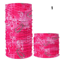 Load image into Gallery viewer, Cycling Mask Outdoor Sports Magic Head Scarf Printing Headband Bike Wrist Band Bandana for Windproof Sunscreen Bike Masks Bandanas Women Men Neck Gaiter Cover Turban Multipurpose Balaclava Elastic UV Face Shields for Women

