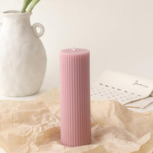 Load image into Gallery viewer, Cylinder DIY Soy Candle Home Decoration Handmade Scented Candles Aromatherapy Romantic Dinner Pillar Candles Clean Burning Dinner Candles for Wedding Home Décor Party Restaurant Spa Candles
