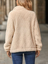 Load image into Gallery viewer, Women's Fuzzy Zip-Up Jacket with Pockets – Soft &amp; Cozy Long Sleeve Outerwear
