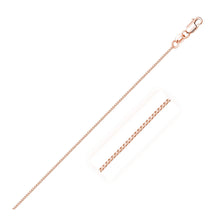 Load image into Gallery viewer, 18k Rose Gold Classic Box Chain (0.60 mm)
