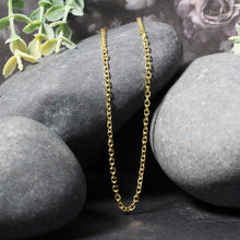 Load image into Gallery viewer, 2.3mm 14k Yellow Gold Diamond Cut Cable Link Chain

