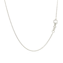 Load image into Gallery viewer, 14k White Gold Oval Cable Link Chain 0.97mm
