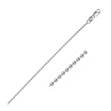 Load image into Gallery viewer, 14k White Gold Bead Chain 1.5mm
