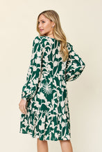 Load image into Gallery viewer, Double Take Full Size Printed Ruffle Hem Dress with Pocket Stylish &amp; Functional Women Dress
