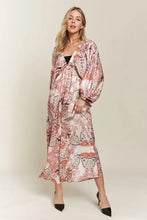Load image into Gallery viewer, Printed V-Neck Batwing Sleeve Summer Dress For Women – Vibrant Print, Chic &amp; Relaxed, Flattering, Effortlessly Stylish
