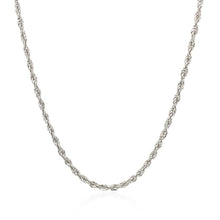 Load image into Gallery viewer, 2.0mm 14k White Gold Light Rope Chain
