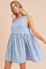 Load image into Gallery viewer, Round Neck Mini Tank Fluttering Dress For Women - Simple, Versatile &amp; Comfortable For Everyday Wear
