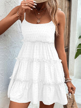 Load image into Gallery viewer, Elegant White Spaghetti Strap Dress Minimalist &amp; Chic Summer Essential Unique Retro Dress
