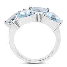 Load image into Gallery viewer, 5.00 Carat Genuine  Blue Topaz .925 Sterling Silver Ring
