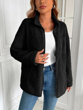 Load image into Gallery viewer, Winter Warm Zip Up Long Sleeve Jacket Fuzzy Cozy &amp; Stylish Jacket Cold-Weather Essential Outdoor Jacket
