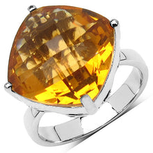 Load image into Gallery viewer, 9.05 Carat Genuine Citrine .925 Sterling Silver Ring
