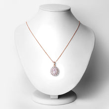 Load image into Gallery viewer, 4.26 Carat Genuine Kunzite and White Topaz .925 Sterling Silver Pendant
