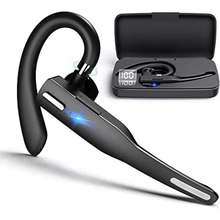 Load image into Gallery viewer, Comfortable Bluetooth Earpiece Wireless Earphone Bluetooth 5.0 Handsfree Earpiece Noise Cancelling HiFi Headset With Dual HD Mic For All Smart Phones Ear Wireless Bluetooth Sport Lightweight Headphones With Case Standby Time For Business Workout Driving
