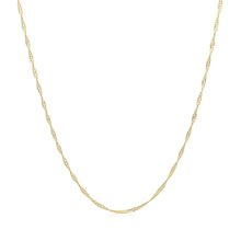 Load image into Gallery viewer, 14k Yellow Gold Singapore Chain 0.6mm
