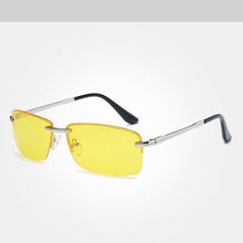 Load image into Gallery viewer, Luxury Classic Retro Rimless Sunglasses Men Polarized Gold Men's Shades Sun Glasses Luxury brands Night Driving Glasses Oculos de sol
