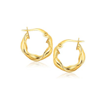 Load image into Gallery viewer, 14k Yellow Gold Hoop Earrings (5/8 inch)
