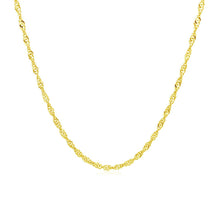 Load image into Gallery viewer, 10k Yellow Gold Singapore Chain 1.5mm
