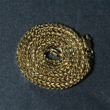 Load image into Gallery viewer, 2.7mm 14k Yellow Gold Lite Diamond Cut Round Franco Chain
