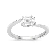 Load image into Gallery viewer, 0.33 Carat Genuine White Diamond 18K White Gold Ring (F-G Color, VVS-VS Clarity)
