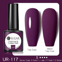 Load image into Gallery viewer, Dark Blue Matte Colorful UV Nail Gel Polish Semi Permanent Popular High Quality Fashion Design
