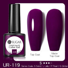 Load image into Gallery viewer, Dark Blue Matte Colorful UV Nail Gel Polish Semi Permanent Popular High Quality Fashion Design
