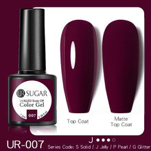 Load image into Gallery viewer, Dark Blue Matte Colorful UV Nail Gel Polish Semi Permanent Popular High Quality Fashion Design
