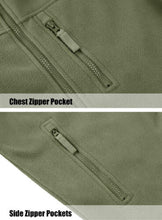 Load image into Gallery viewer, Dark Blue Warm Multi-Pockets Outdoor Tactical Fleece Jacket Soft Unique Style Jacket Work Coats Men's Windbreaker Jacket Sport Hiking Coat For Winter And Autumn
