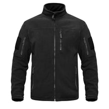 Load image into Gallery viewer, Dark Blue Warm Multi-Pockets Outdoor Tactical Fleece Jacket Soft Unique Style Jacket Work Coats Men's Windbreaker Jacket Sport Hiking Coat For Winter And Autumn

